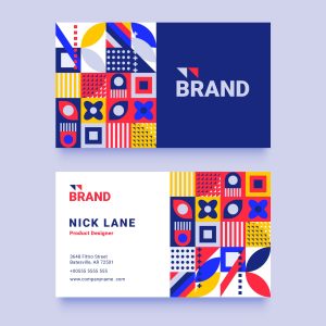 brand identity design with logo and color palette