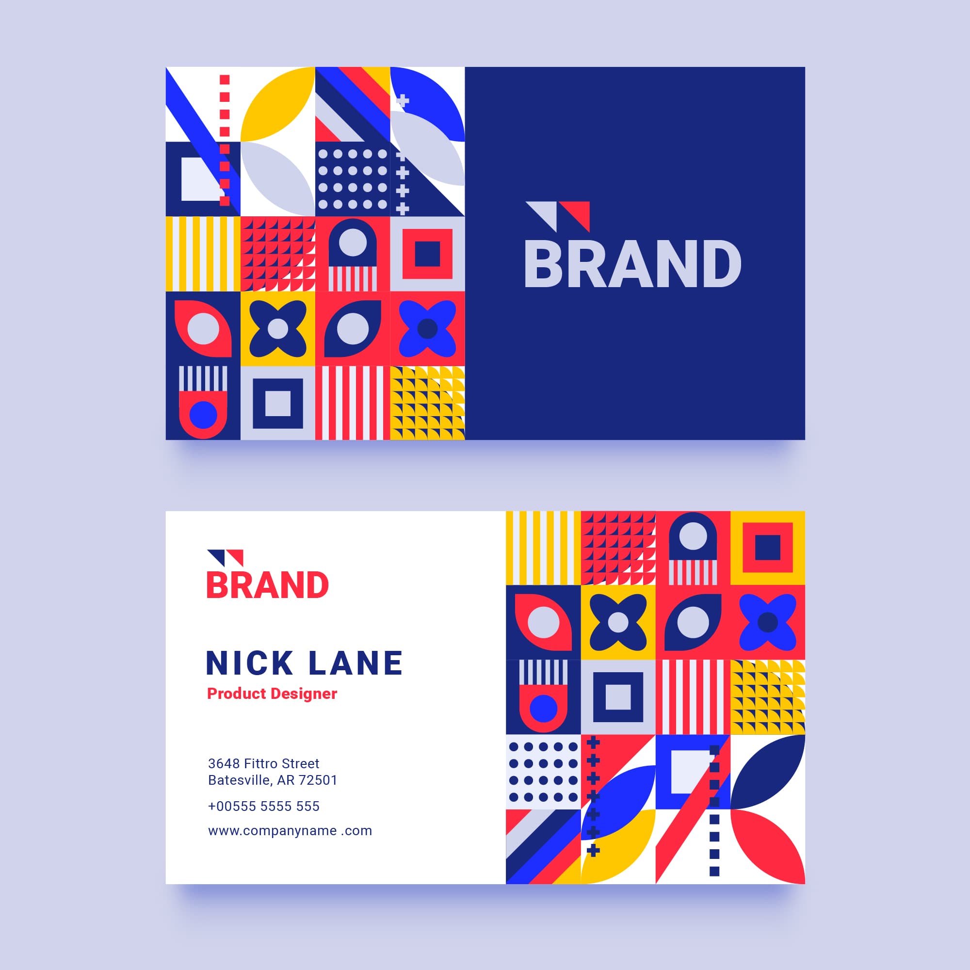 brand identity design with logo and color palette