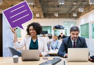 startup founder collecting customer feedback